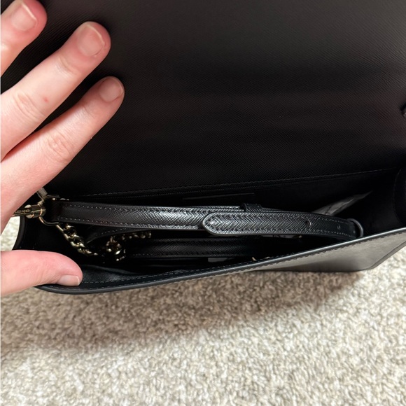 NWT Kate Spade Madison Willow Medium Flap Convertible Crossbody Purse in Black - Picture 9 of 11